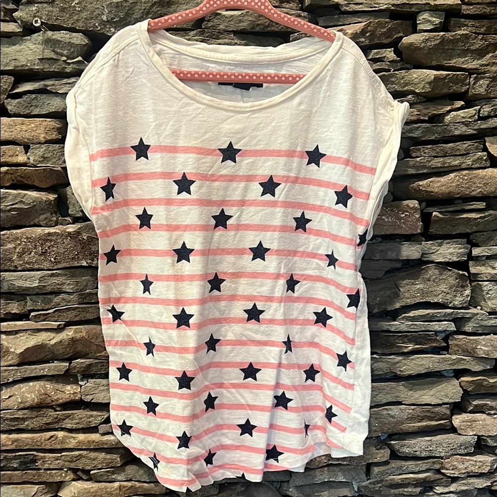 GAP Kids White and Pink Star Tee!!!